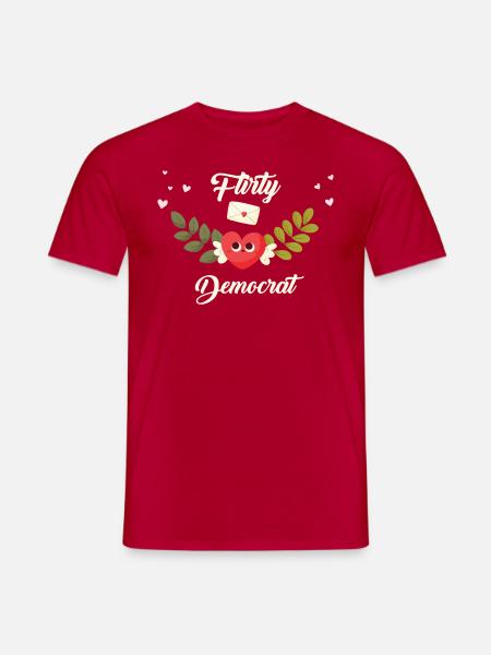 Flirty Democrat - Men's T-Shirt - red