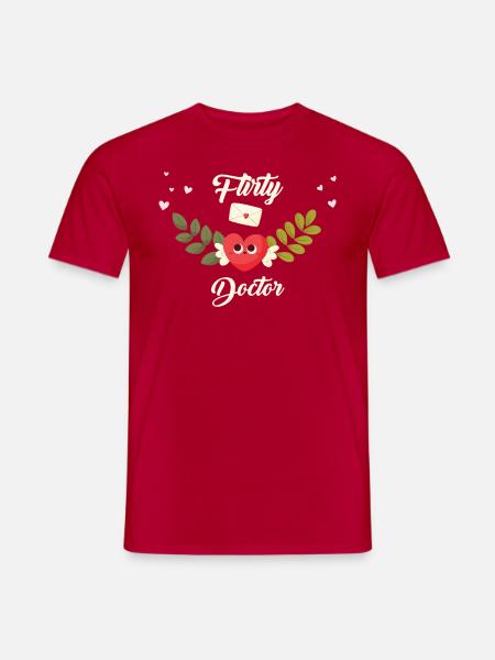 Flirty Doctor - Men's T-Shirt - red