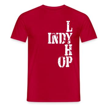 Lindy hop dance t-shirt - Men's T-Shirt - red - Front - AI Model Male 178 dark (178cm)