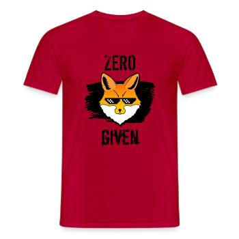 cooles Zero Fox Given Shirt - Männer T-Shirt - Rot - Vorne - AI Model Male 178 dark (178cm)