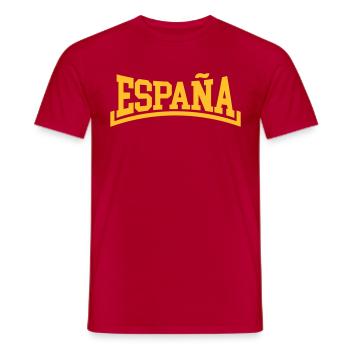 Spanien - Männer T-Shirt - Rot - Vorne - AI Model Male 178 dark (178cm)