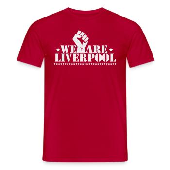 NOUS SOMMES LIVERPOOL - T-shirt homme - rouge - Devant - AI Model Male 178 dark (178cm)