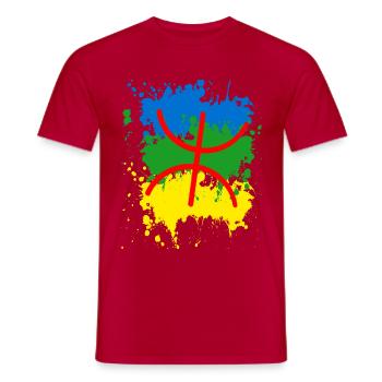 Amazigh Flagge - Männer T-Shirt - Rot - Vorne - AI Model Male 178 dark (178cm)