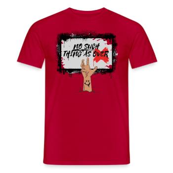 No Such Thing As Over 1 - Männer T-Shirt - Rot - Vorne - AI Model Male 178 dark (178cm)