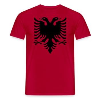 Albanie Aigle - T-shirt homme - rouge - Devant - AI Model Male 178 dark (178cm)