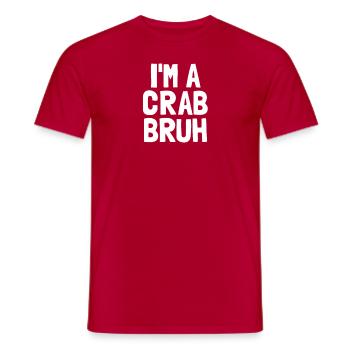 I'm a crab, broth funny Halloween Boys C - Men's T-Shirt - red - Front - AI Model Male 178 dark (178cm)
