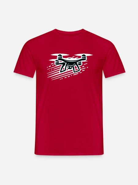 Drohne - Männer T-Shirt - Rot
