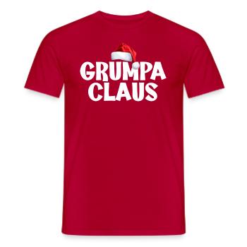 Grumpa Claus Famille Noël Grand-père Grumpa Claus - T-shirt homme - rouge - Devant - AI Model Male 178 dark (178cm)