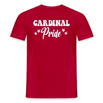 Cardinal Pride High School Cardinals Sports Team - Men's T-Shirt - red - Front - AI Model Male 178 dark (178cm)