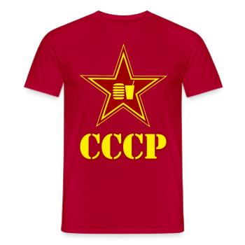 c c c p - Männer T-Shirt - Rot - Vorne - AI Model Male 178 dark (178cm)