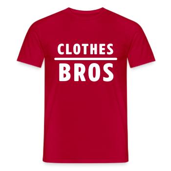 Clothes Over Bros - Men's T-Shirt - red - Front - AI Model Male 178 dark (178cm)