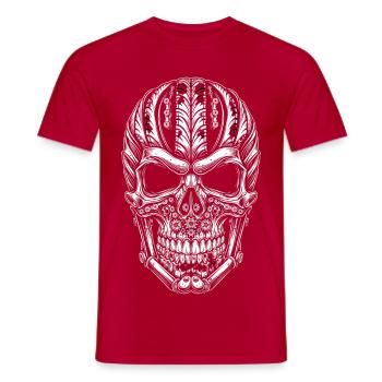 Vélo de route Vélo Vélo Sport Vélo VTT - T-shirt homme - rouge - Devant - AI Model Male 178 dark (178cm)