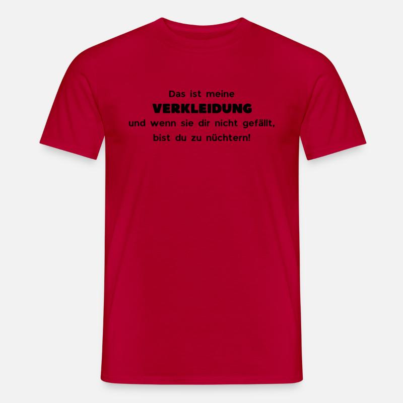 Verkleidung - Männer T-Shirt - Rot
