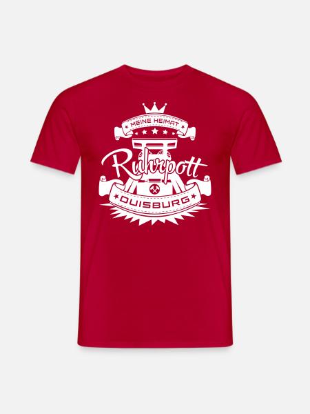 Ruhrpott - Duisburg - Männer T-Shirt - Rot