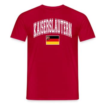 Kaiserslautern - T-shirt homme - rouge - Devant - AI Model Male 178 dark (178cm)