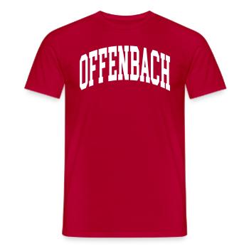 Offenbach - Men's T-Shirt - red - Front - AI Model Male 178 dark (178cm)
