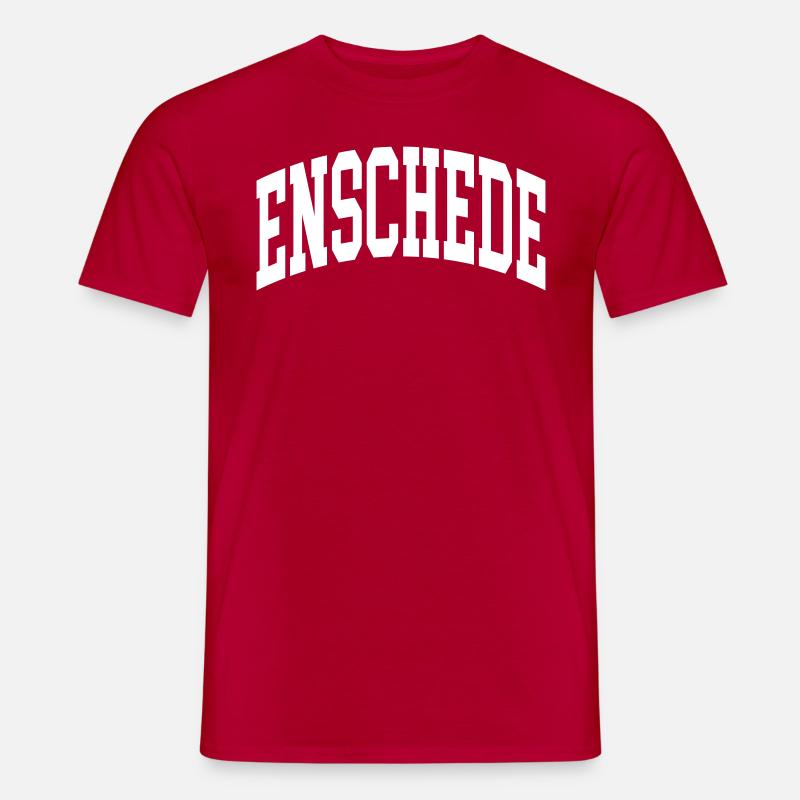 Enschede - Männer T-Shirt - Rot