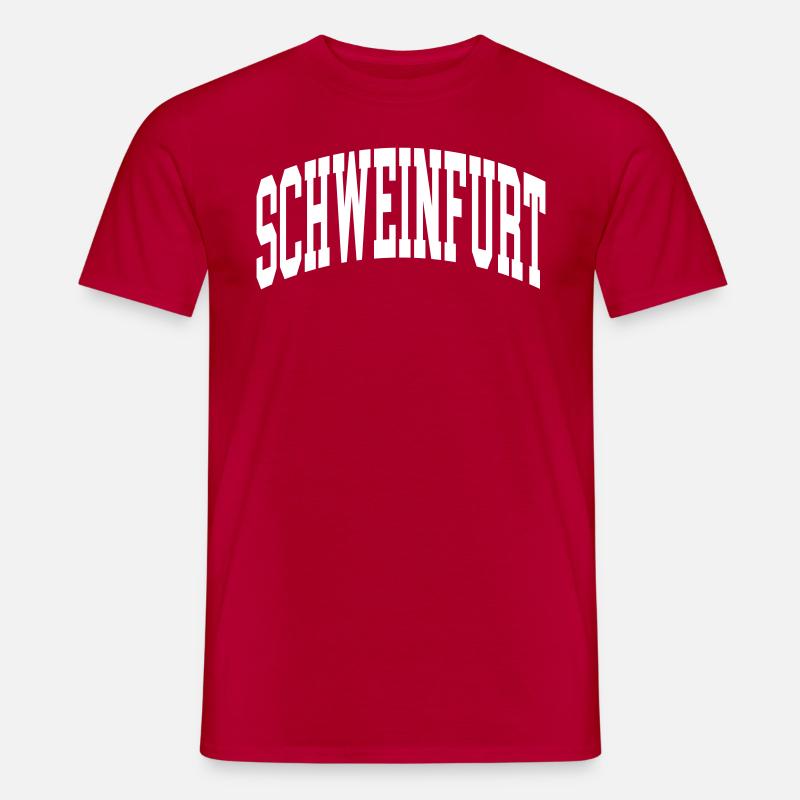 Schweinfurt - Männer T-Shirt - Rot