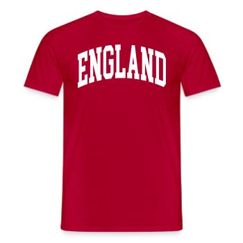 England - Männer T-Shirt - Rot - Vorne - AI Model Male 178 dark (178cm)