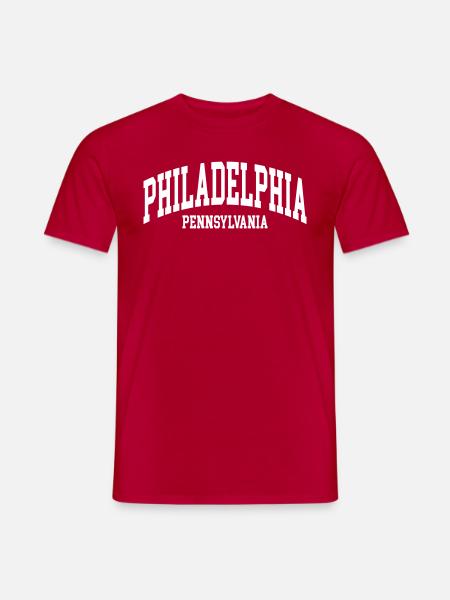 Philadelphia - Männer T-Shirt - Rot