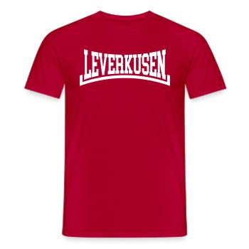 Leverkusen - T-shirt homme - rouge - Devant - AI Model Male 178 dark (178cm)