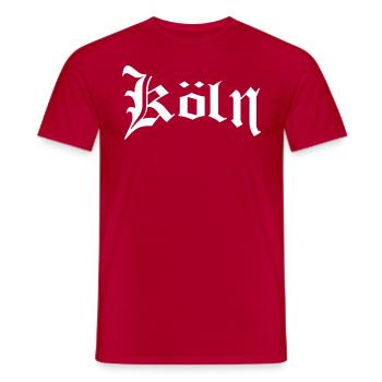 Cologne - T-shirt homme - rouge - Devant - AI Model Male 178 dark (178cm)