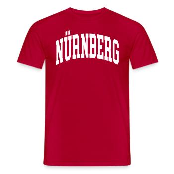 Nuremberg - T-shirt homme - rouge - Devant - AI Model Male 178 dark (178cm)