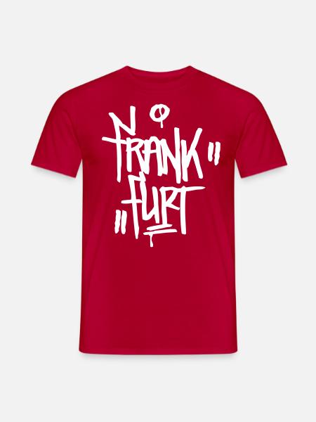 Frankfurt Graffiti Tattoo Ultras Style - Männer T-Shirt - Rot