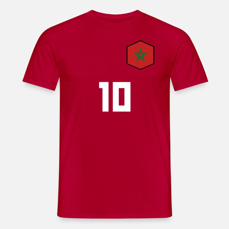 Marokko - Männer T-Shirt - Rot