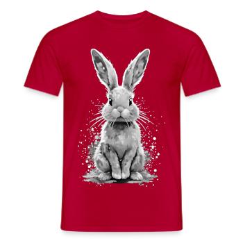 🅑🅤🅝🅝🅨 - Men's T-Shirt - red - Front - AI Model Male 178 dark (178cm)