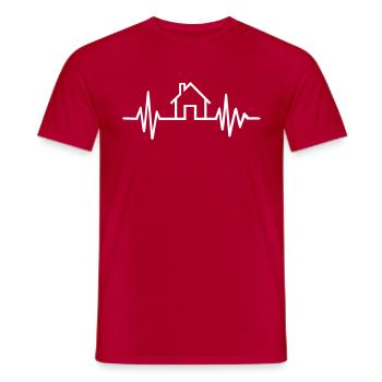 Architect - Men's T-Shirt - red - Front - AI Model Male 178 dark (178cm)