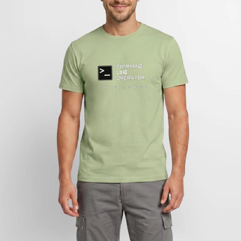Command Line Operator - Linux Terminal Nerd Men's T-Shirt