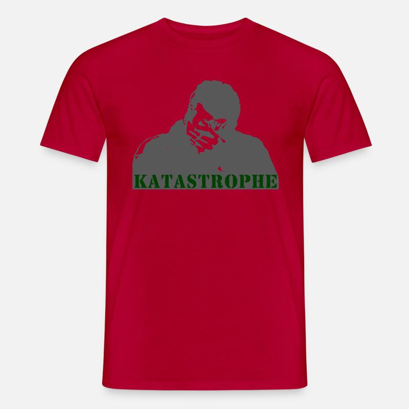 Katastrophe - Männer T-Shirt - Rot