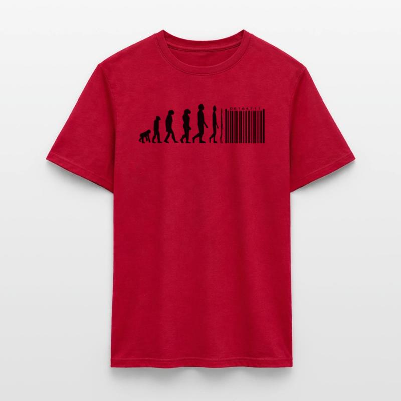 Evolution code à barres T-shirt homme