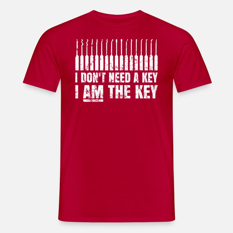 Lockpicking Lock Picking Tool - Men’s T-shirt - red