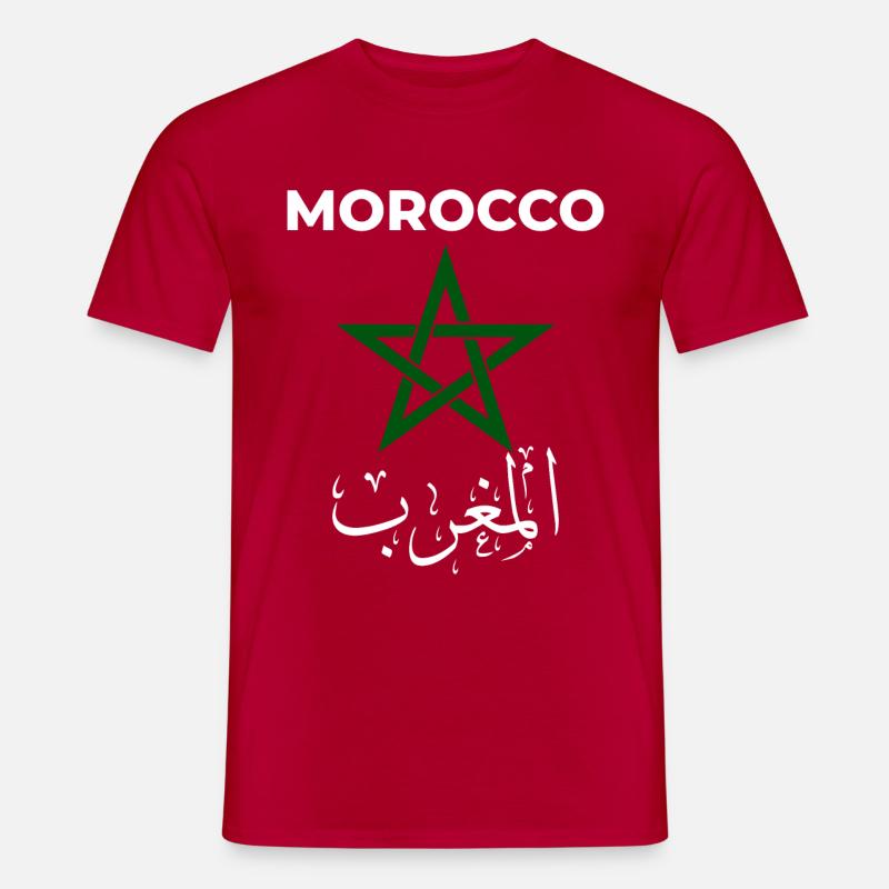 Marokko - Männer T-Shirt - Rot