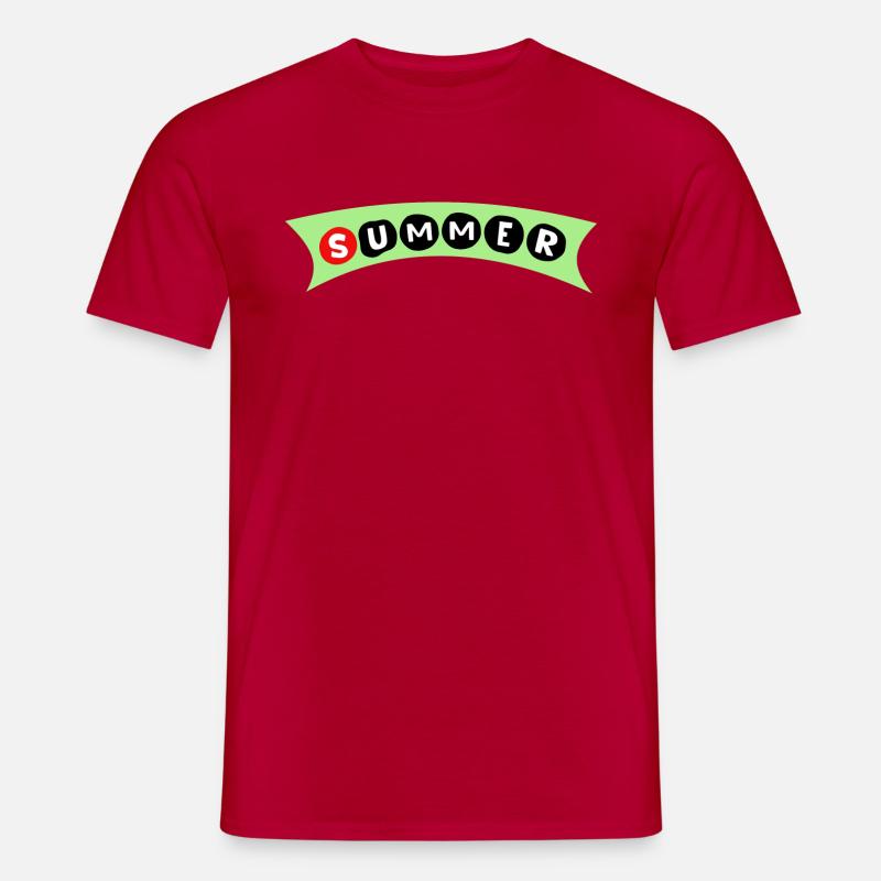 Summer - Männer T-Shirt - Rot