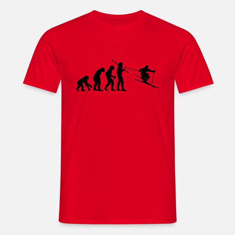 Evolution Ski - Men's T-Shirt - red