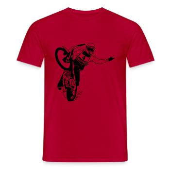 Speedway - Männer T-Shirt - Rot - Vorne - AI Model Male 178 dark (178cm)