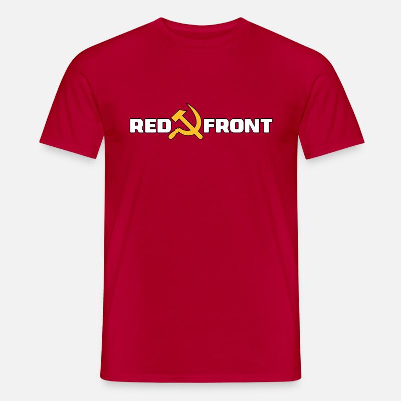 Red Front – Hammer and Sickle - Männer T-Shirt - Rot