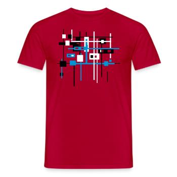 Architecte - T-shirt homme - rouge - Devant - AI Model Male 178 dark (178cm)