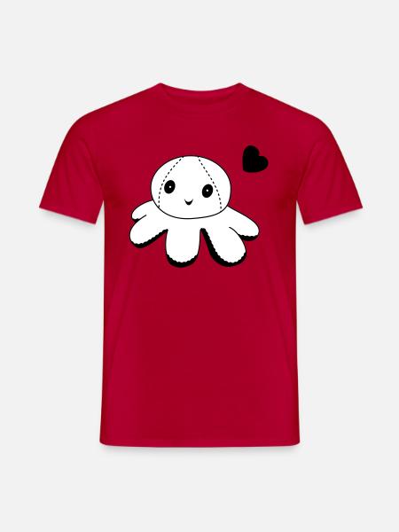 Octopus - Men's T-Shirt - red