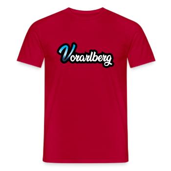 Vorarlberg fett - Männer T-Shirt - Rot - Vorne - AI Model Male 178 dark (178cm)