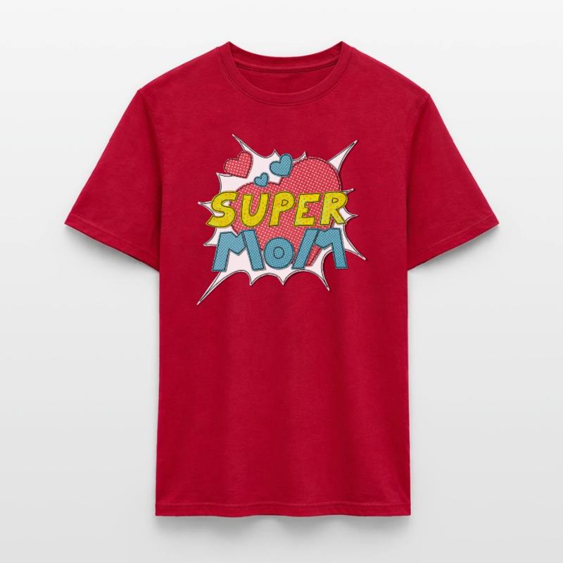 Muttertag supermom Super Mom beste Mutter Comic Männer T-Shirt