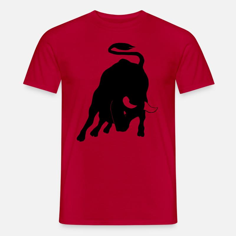 Stier - Männer T-Shirt - Rot