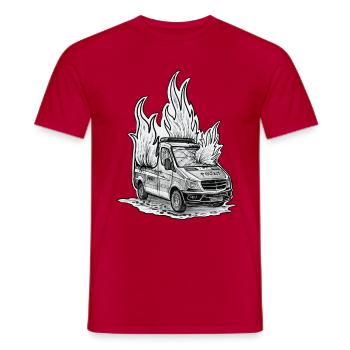 dont smoke in your car - Männer T-Shirt - Rot - Vorne - AI Model Male 178 dark (178cm)