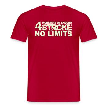 Monsters of Enduro No.10 - Männer T-Shirt - Rot - Vorne - AI Model Male 178 dark (178cm)