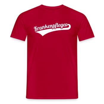 Krankenpfleger - Männer T-Shirt - Rot - Vorne - AI Model Male 178 dark (178cm)