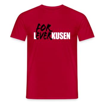 For Ever Leverkusen - Ich mag Leverkusen - Männer T-Shirt - Rot - Vorne - AI Model Male 178 dark (178cm)