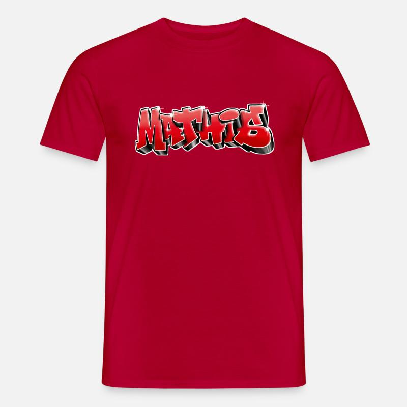 Mathis Graffiti Red - Men’s T-shirt - red